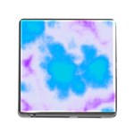 Blue And Purple Clouds Memory Card Reader (Square)