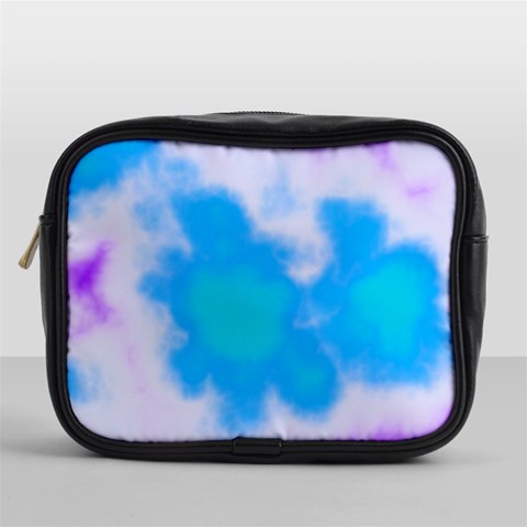 Blue And Purple Clouds Mini Toiletries Bag (One Side) from ArtsNow.com Front