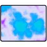 Blue And Purple Clouds Fleece Blanket (Medium)