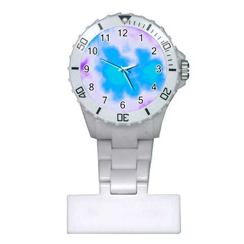 Blue And Purple Clouds Plastic Nurses Watch from ArtsNow.com Front