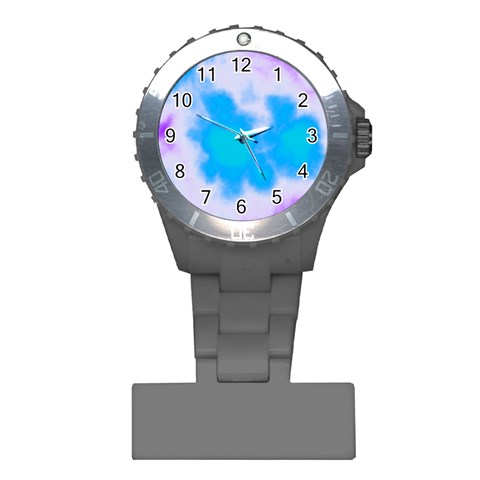 Blue And Purple Clouds Plastic Nurses Watch from ArtsNow.com Front