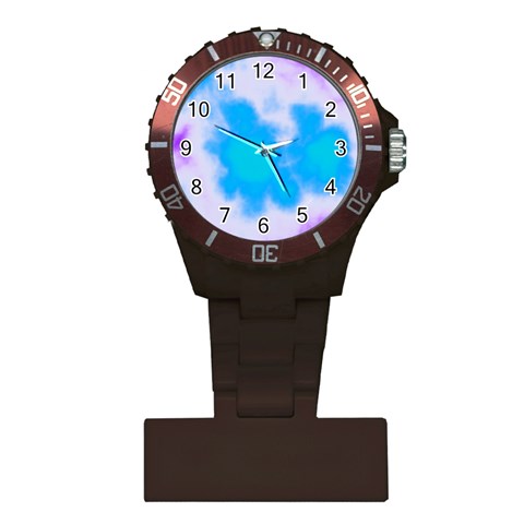 Blue And Purple Clouds Plastic Nurses Watch from ArtsNow.com Front