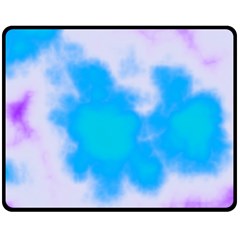 Blue And Purple Clouds Double Sided Fleece Blanket (Medium) from ArtsNow.com 58.8 x47.4  Blanket Back