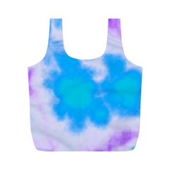 Blue And Purple Clouds Full Print Recycle Bag (M) from ArtsNow.com Front