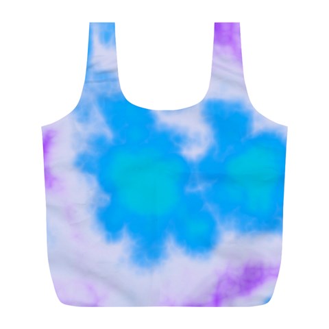 Blue And Purple Clouds Full Print Recycle Bag (L) from ArtsNow.com Back