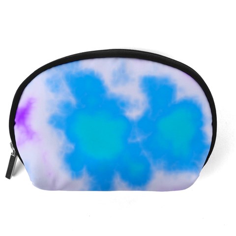 Blue And Purple Clouds Accessory Pouch (Large) from ArtsNow.com Back