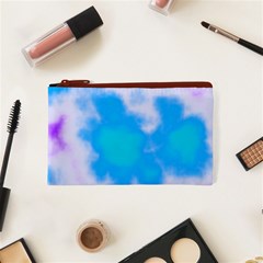 Blue And Purple Clouds Cosmetic Bag (XS) from ArtsNow.com Front