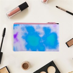 Blue And Purple Clouds Cosmetic Bag (XS) from ArtsNow.com Back