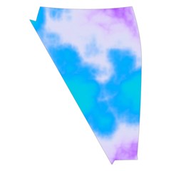 Blue And Purple Clouds Midi Wrap Pencil Skirt from ArtsNow.com Front Left