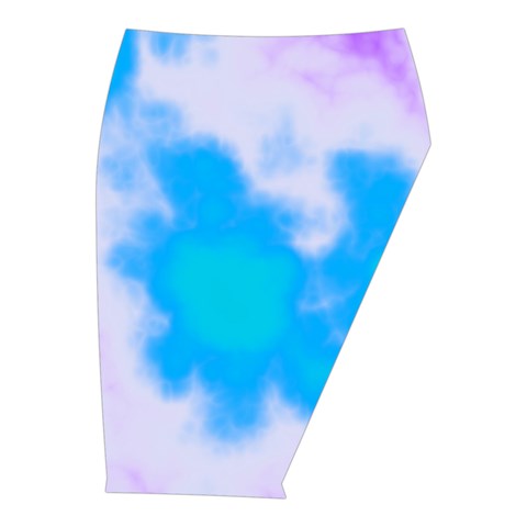 Blue And Purple Clouds Midi Wrap Pencil Skirt from ArtsNow.com  Front Right 