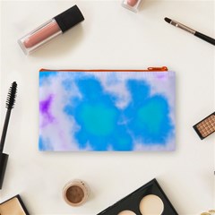 Blue And Purple Clouds Cosmetic Bag (Small) from ArtsNow.com Back