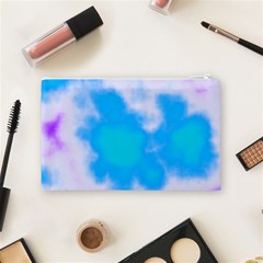 Blue And Purple Clouds Cosmetic Bag (Medium) from ArtsNow.com Back