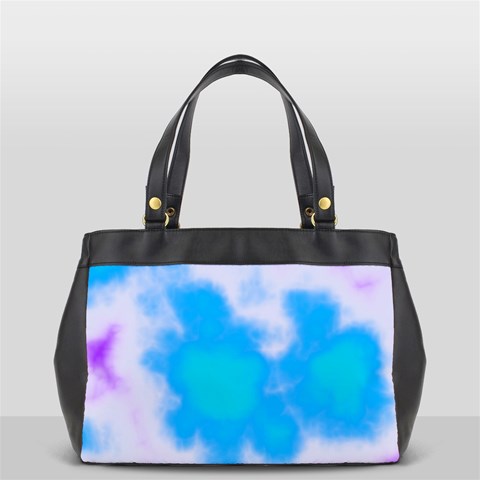 Blue And Purple Clouds Oversize Office Handbag (2 Sides) from ArtsNow.com Front