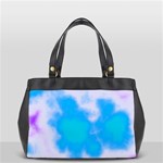 Blue And Purple Clouds Oversize Office Handbag (2 Sides)