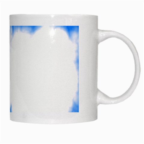 Blue Cloud White Mug from ArtsNow.com Right