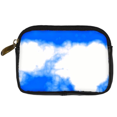 Blue Cloud Digital Camera Leather Case from ArtsNow.com Front