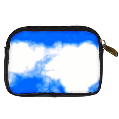 Blue Cloud Digital Camera Leather Case from ArtsNow.com Back