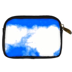 Blue Cloud Digital Camera Leather Case from ArtsNow.com Back