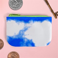 Blue Cloud Mini Coin Purse from ArtsNow.com Front