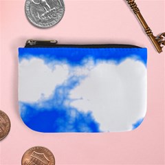 Blue Cloud Mini Coin Purse from ArtsNow.com Front