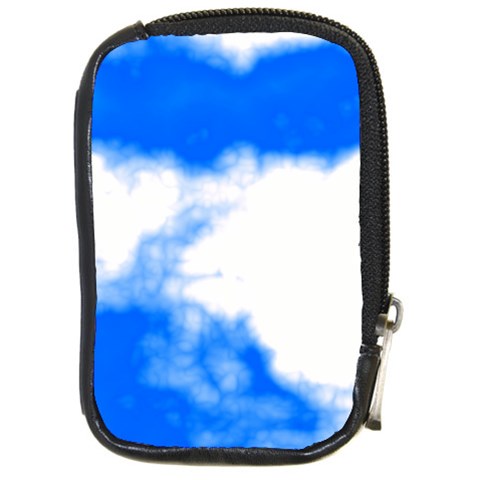 Blue Cloud Compact Camera Leather Case from ArtsNow.com Front