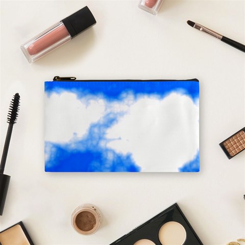 Blue Cloud Cosmetic Bag (Small) from ArtsNow.com Front