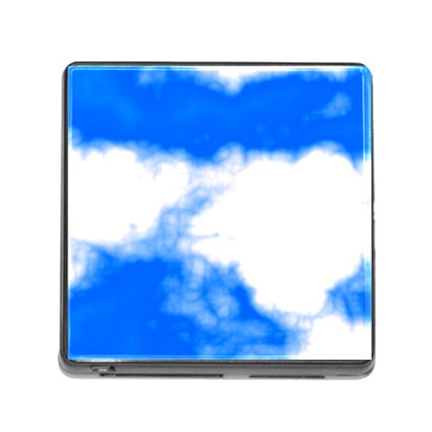 Blue Cloud Memory Card Reader (Square) from ArtsNow.com Front