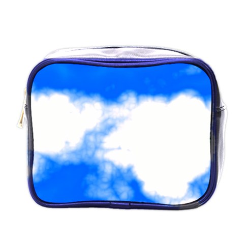 Blue Cloud Mini Toiletries Bag (One Side) from ArtsNow.com Front