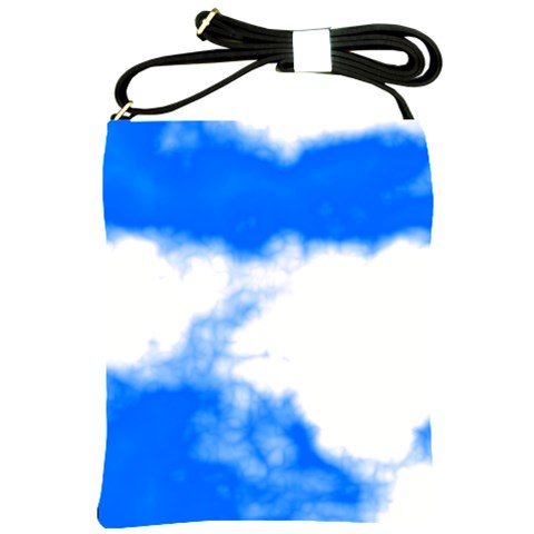 Blue Cloud Shoulder Sling Bag from ArtsNow.com Front