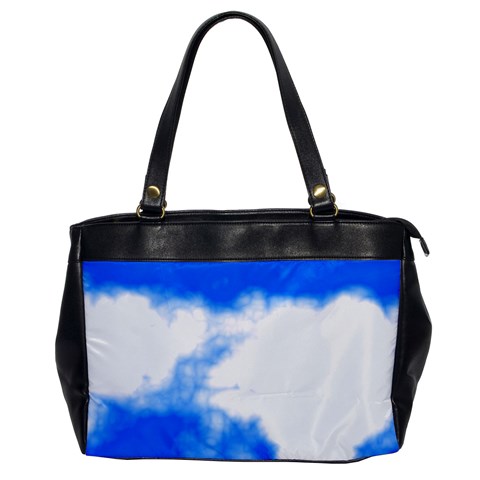 Blue Cloud Oversize Office Handbag from ArtsNow.com Front