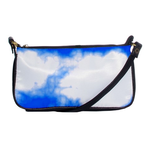 Blue Cloud Shoulder Clutch Bag from ArtsNow.com Front