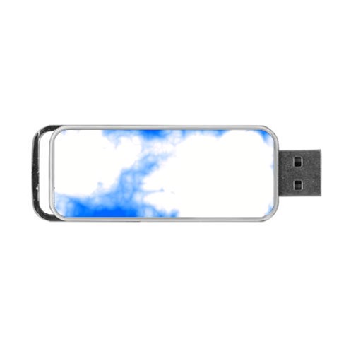 Blue Cloud Portable USB Flash (One Side) from ArtsNow.com Front