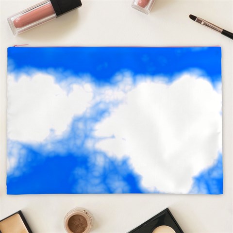 Blue Cloud Cosmetic Bag (XXL) from ArtsNow.com Front