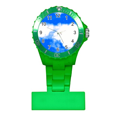 Blue Cloud Plastic Nurses Watch from ArtsNow.com Front