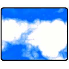 Blue Cloud Double Sided Fleece Blanket (Medium) from ArtsNow.com 58.8 x47.4  Blanket Back