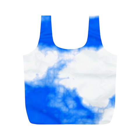 Blue Cloud Full Print Recycle Bag (M) from ArtsNow.com Front