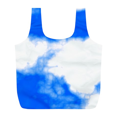 Blue Cloud Full Print Recycle Bag (L) from ArtsNow.com Front