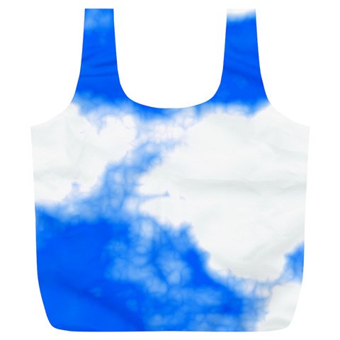 Blue Cloud Full Print Recycle Bag (XL) from ArtsNow.com Front