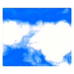 Blue Cloud Double Sided Flano Blanket (Small) from ArtsNow.com 50 x40  Blanket Back