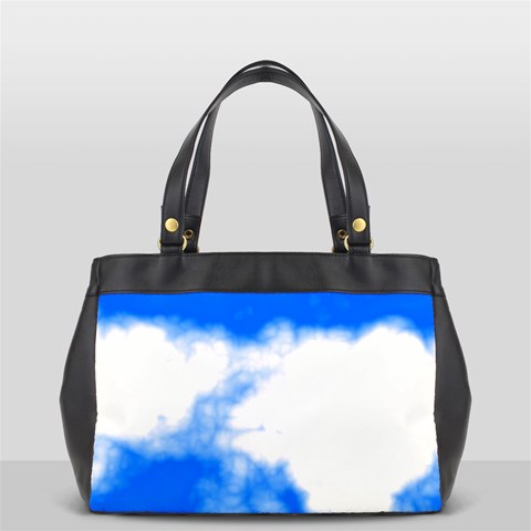 Blue Cloud Oversize Office Handbag from ArtsNow.com Front