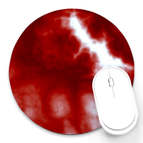 Cherry Cream Sky Round Mousepad from ArtsNow.com Front