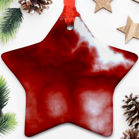 Cherry Cream Sky Ornament (Star) from ArtsNow.com Front