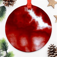 Cherry Cream Sky Round Ornament (Two Sides) from ArtsNow.com Front