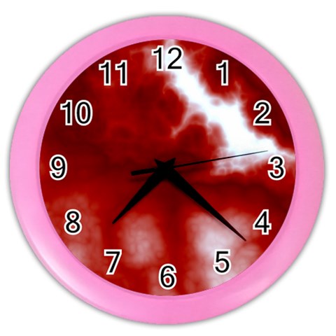 Cherry Cream Sky Color Wall Clock from ArtsNow.com Front