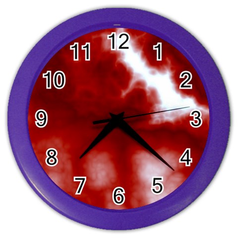 Cherry Cream Sky Color Wall Clock from ArtsNow.com Front