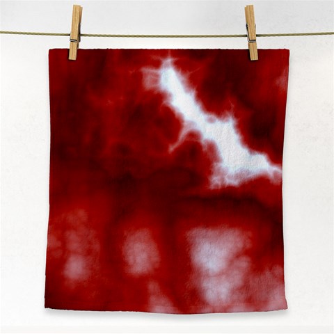 Cherry Cream Sky Face Towel from ArtsNow.com Front