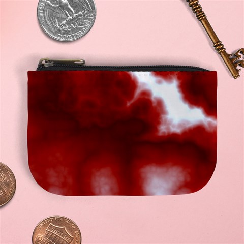 Cherry Cream Sky Mini Coin Purse from ArtsNow.com Front