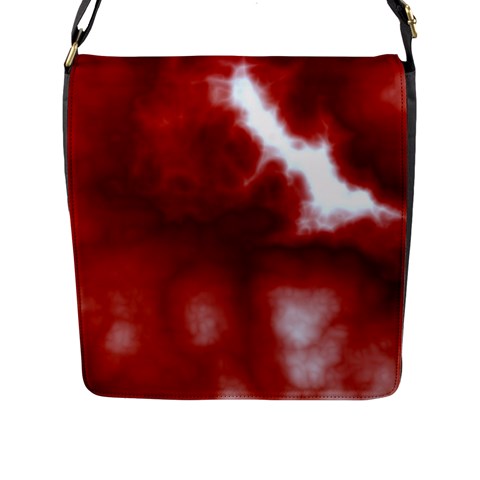 Cherry Cream Sky Flap Closure Messenger Bag (L) from ArtsNow.com Front