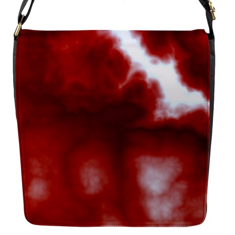 Cherry Cream Sky Flap Closure Messenger Bag (S) from ArtsNow.com Front