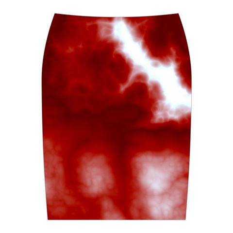 Cherry Cream Sky Midi Wrap Pencil Skirt from ArtsNow.com Back